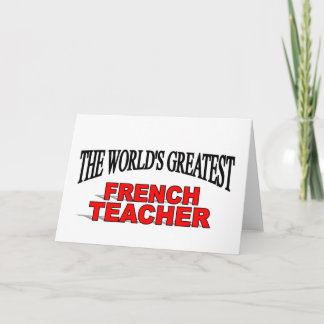 Tarjeta El mejor profesor de francés del mundo