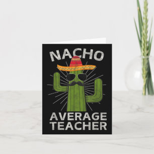 Tarjeta El mejor profesor de Nacho promedio es gracioso Ci