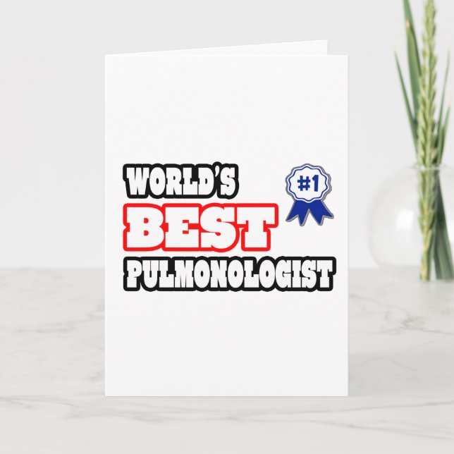 Tarjeta El mejor pulmonólogo del mundo (Anverso)