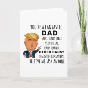 Tarjeta El mejor regalo de cumpleaños de papá divertido