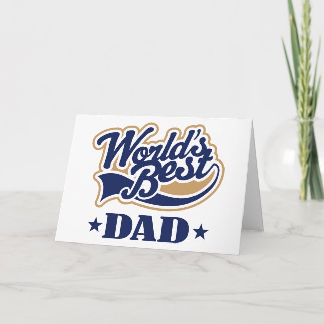 Tarjeta El mejor regalo del papá del mundo fresco (Anverso)