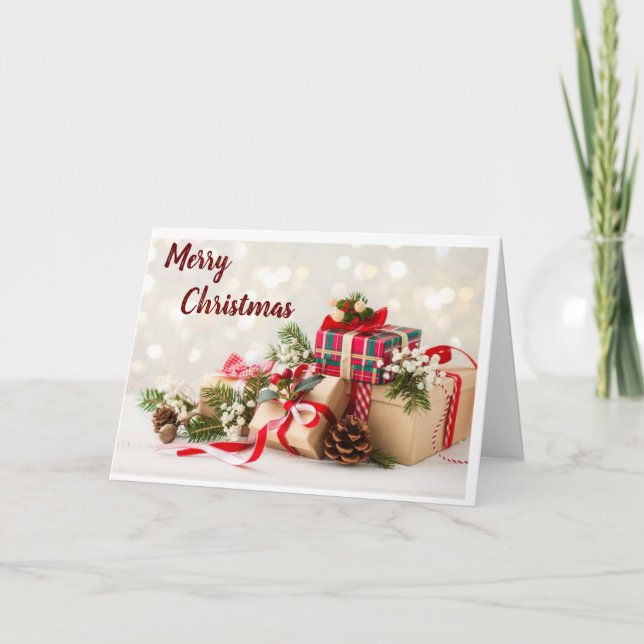 TARJETA *EL MEJOR REGALO ES TENERTE EN MI VIDA* NAVIDADES (Anverso)