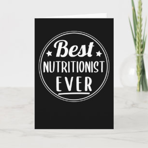 Tarjeta El mejor regalo nutricionista de la historia de la