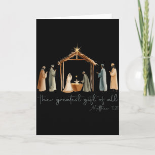 Tarjeta El mejor regalo para todo Navidad Natividad Jesús