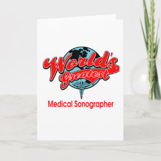 Tarjeta El mejor sonógrafo médico del mundo