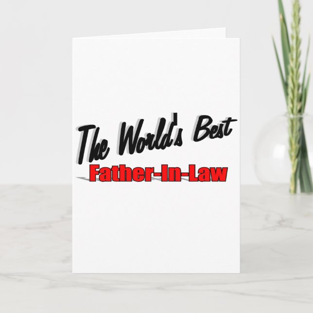 Tarjeta El mejor suegro del mundo (Anverso)