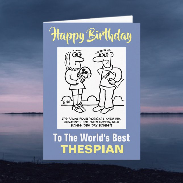 Tarjeta El mejor tespiano del mundo: feliz cumpleaños (Subido por el creador)