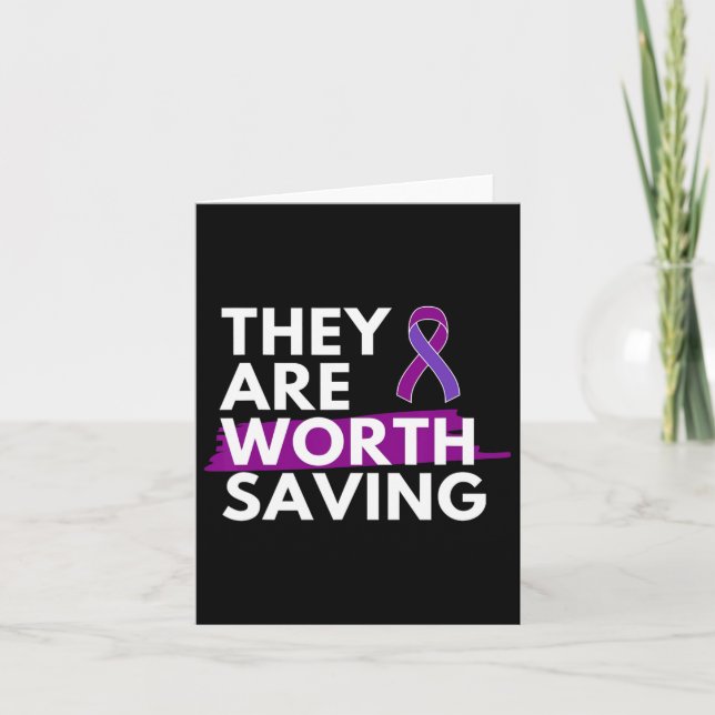 Tarjeta El Mes De Concienciación Opioide Perdió A Uno A So (Anverso)