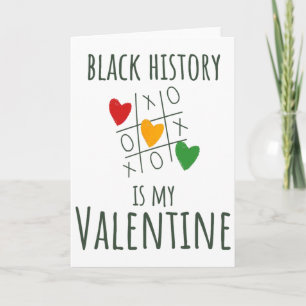 Tarjeta El Mes de la Historia Negra es mi San Valentín Día
