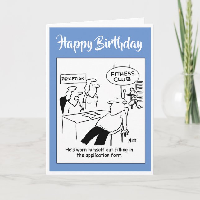 Tarjeta El miembro del gimnasio está agotado (Anverso)