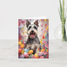 El ministro Schnauzer feliz Pascua