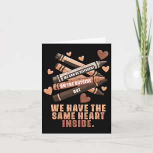Tarjeta El mismo corazón en el mes de la historia negra de