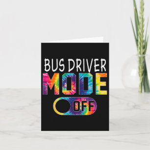 Tarjeta El Modo De Conductor De Autobús Se Apagó El Último