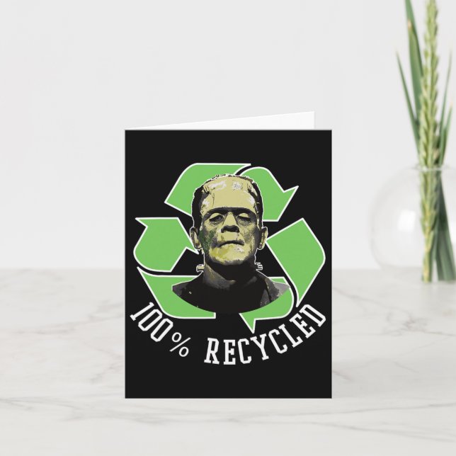 Tarjeta El Monstruo de Frankenstein - 100% Reciclado S Div (Anverso)