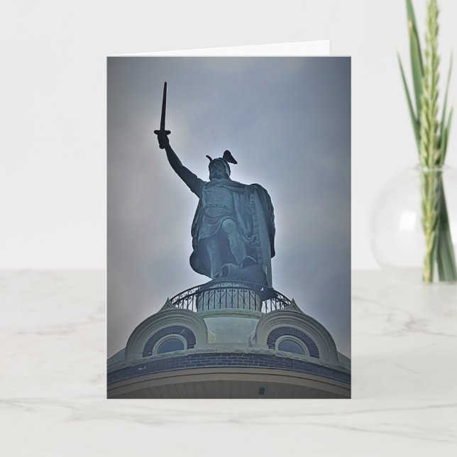 Tarjeta "El Monumento a Hermann" (Anverso)