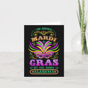 Tarjeta El móvil original Mardi Gras Alabyma 1703