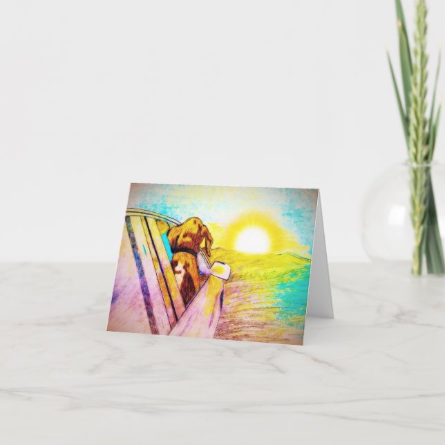 Tarjeta El mundo es mejor con usted en él (Anverso)