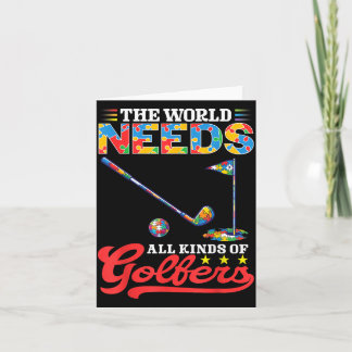 Tarjeta El Mundo Necesita Tipos De Golfistas Au Conciencia