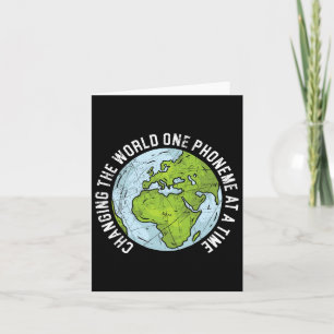 Tarjeta El mundo una fonema a la vez Conciencia sobre la d