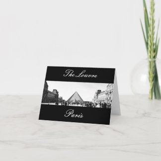 Tarjeta El museo del Louvre, ~ Notecards de París