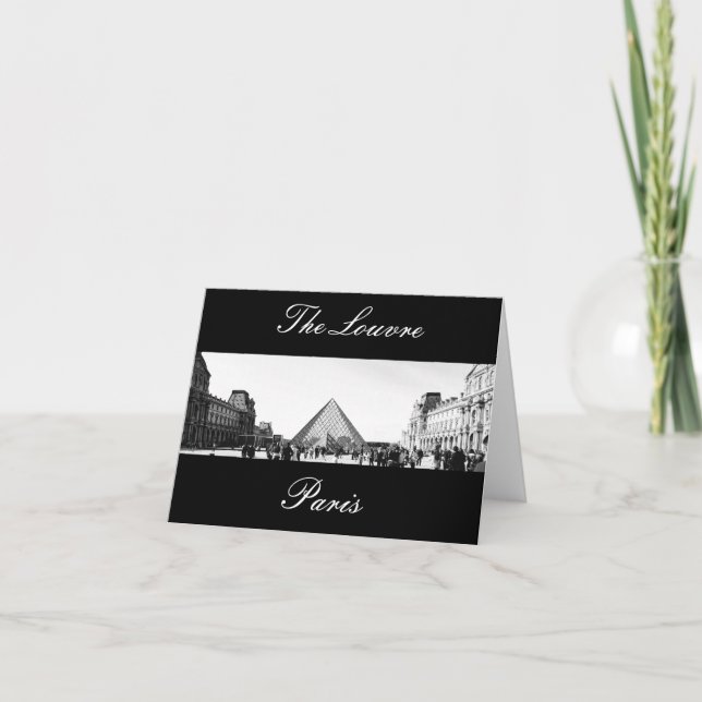Tarjeta El museo del Louvre, ~ Notecards de París (Anverso)