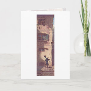 Tarjeta El músico del mendigo de Carl Spitzweg