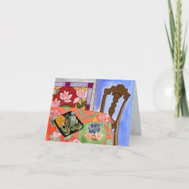 Tarjeta El naranja corta Notecard