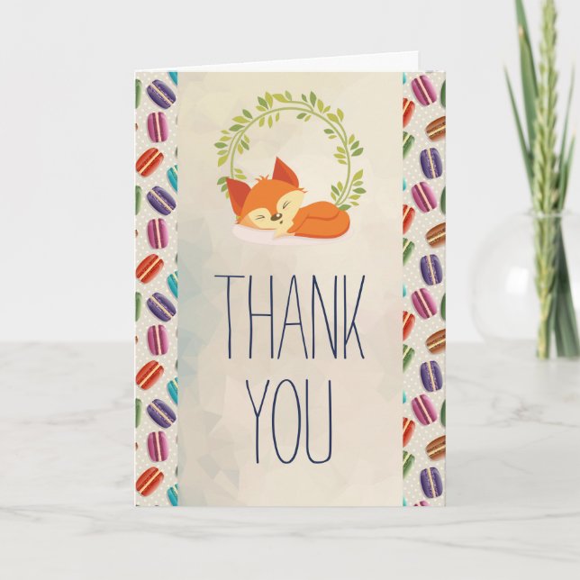 Tarjeta El Naranja Fox con Wreath gracias (Anverso)