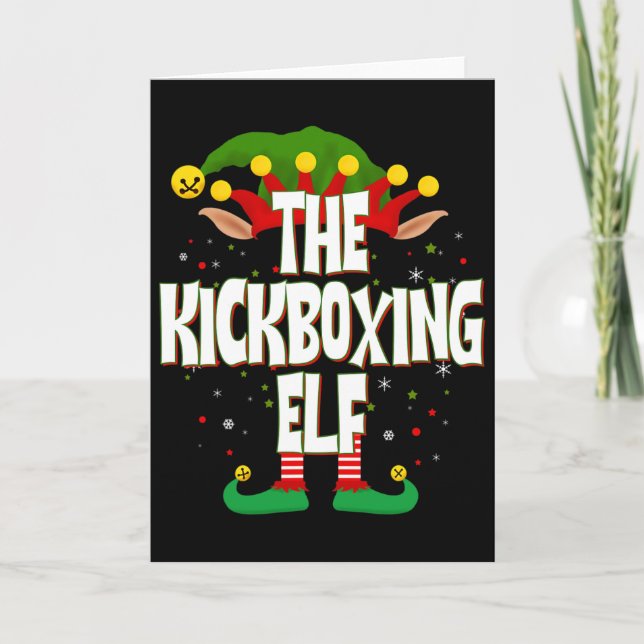 Tarjeta El Navidad del Elfo Kickboxing  (Anverso)