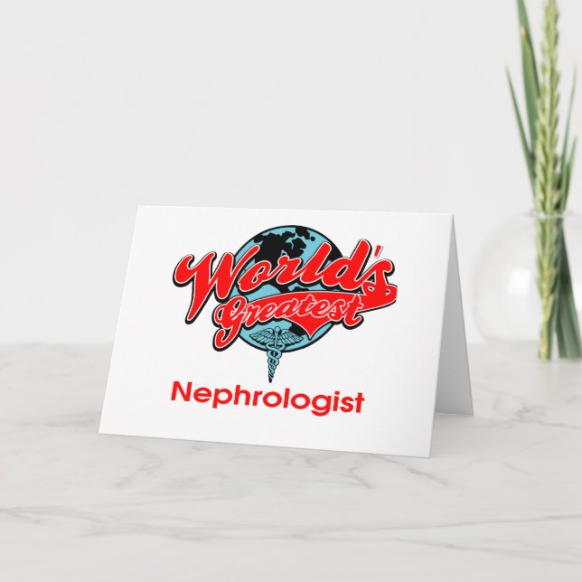 Tarjeta El nefrólogo más grande del mundo (Anverso)