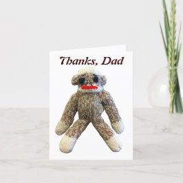 Tarjeta El negocio de los monos del día del padre, el mono