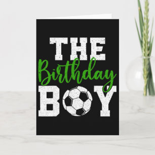 Tarjeta El Niño Cumpleaños Partido de Fútbol Familiar a Ju