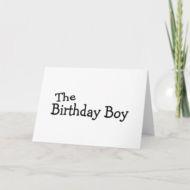Tarjeta El niño de cumpleaños (Anverso)