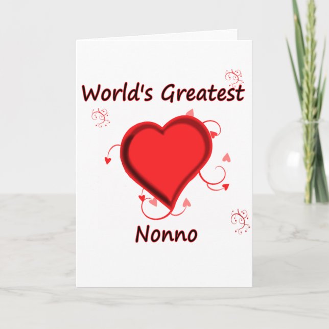 Tarjeta El nonno más grande del mundo (Anverso)
