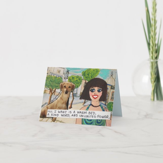 Tarjeta el notecard- todo lo que quiero realmente es una (Anverso)