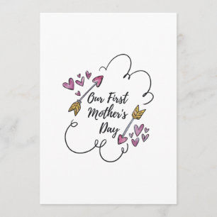 Tarjeta El nuestro primer día de madre
