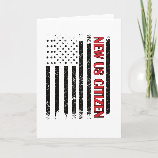 Tarjeta El nuevo ciudadano estadounidense en EE. UU. se en (Anverso)