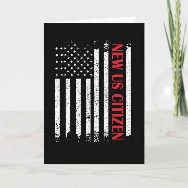 Tarjeta El nuevo ciudadano estadounidense se enorgullece d (Anverso)