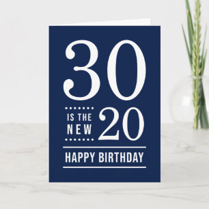 Tarjeta El nuevo color 30 editable de cumpleaños es el nue