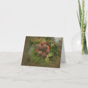 Tarjeta El nuevo día cultiva un huerto las frambuesas