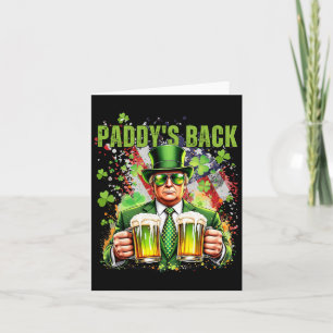 Tarjeta El nuevo gracioso Trump de Paddy fue el irlandés S