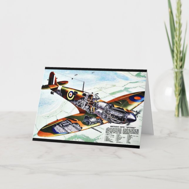 Tarjeta El nuevo Spitfire de Gran Bretaña (Anverso)