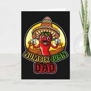 Tarjeta El Número Uno Papá Día del Padre Mexicano Divertid