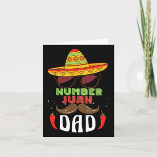 Tarjeta El Número Uno Papá Día del Padre Mexicano Funny Pa