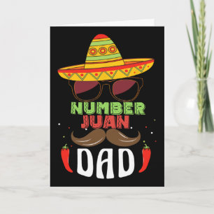 Tarjeta El Número Uno Papá Día del Padre Mexicano Padre Ju