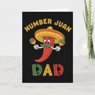 Tarjeta El Número Uno Papá Divertido Día del Padre Mexican