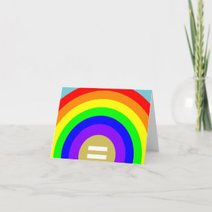 TARJETA EL ORGULLO GAY LGBTQ COLORES DE RAINBOW TIEMPO PAR