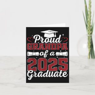 Tarjeta El Orgulloso Abuelo De Un Graduado De 2025 De Grad