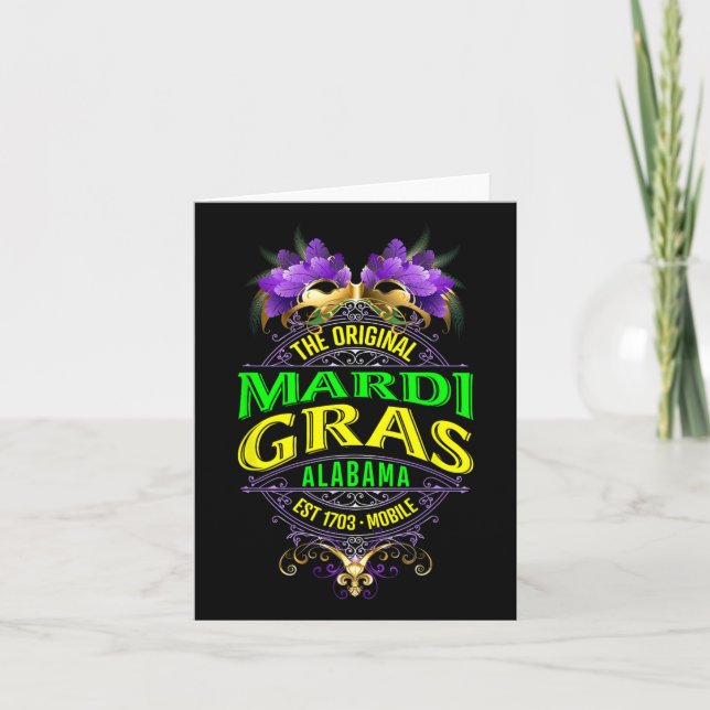 Tarjeta El original móvil Alabyma Mardi Gras (Anverso)
