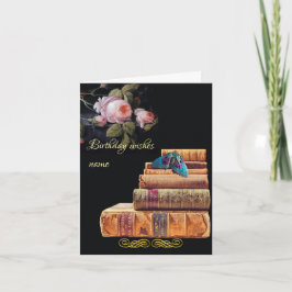 Tarjeta El oscuro cumpleaños gótico de la academia